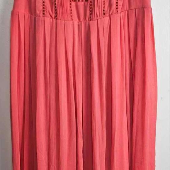 Torrid Bright Coral Chiffon Maxi Dress, Size 2 - Picture 10 of 12